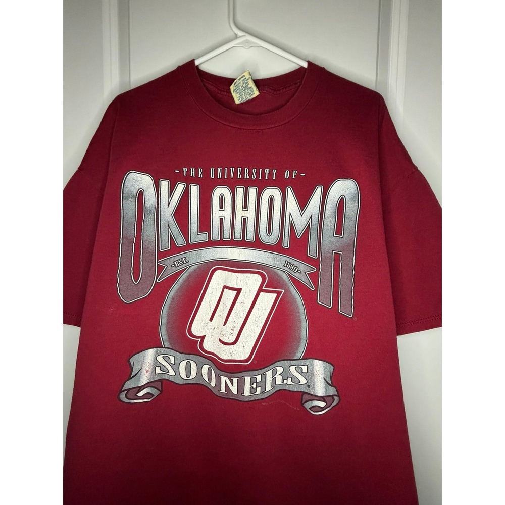 Vintage 90's University Of Oklahoma Sooners Big Graphic T-Shirt Sz Mens 3XL